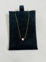 Single stone pink pendant