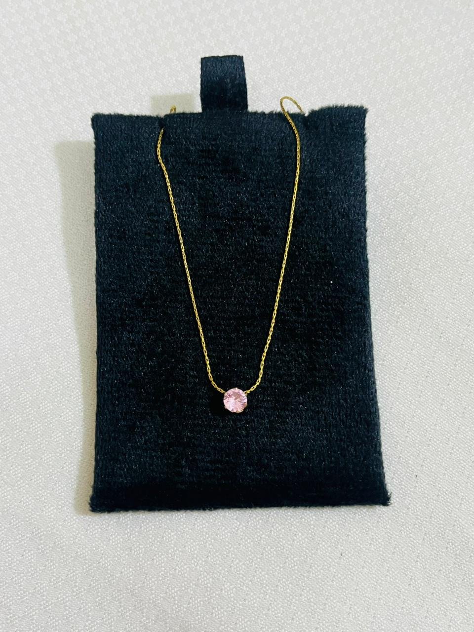 Single stone pink pendant 1 Single stone pink pendant - Image 1