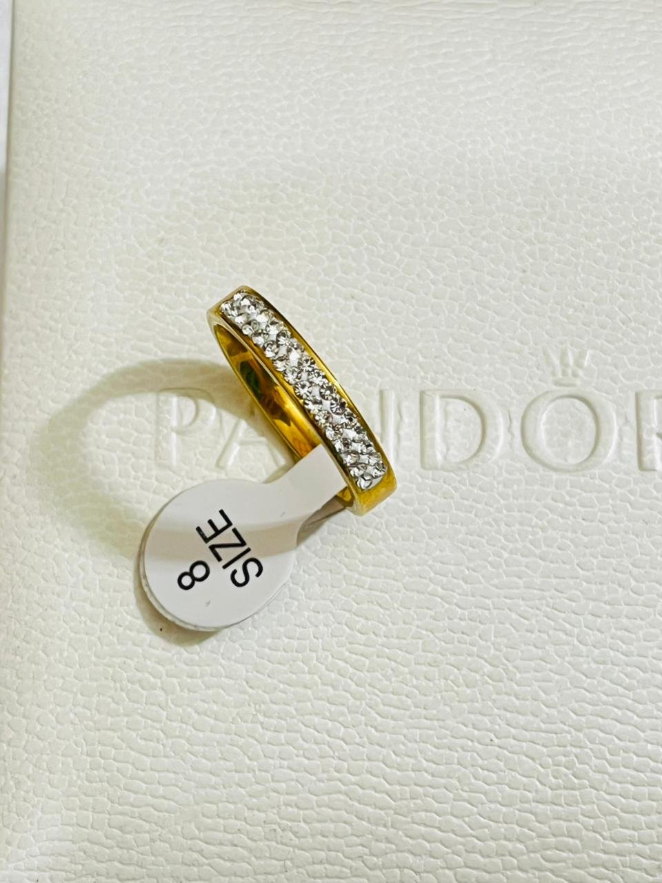 White stones ring Elegant ring - Image 1